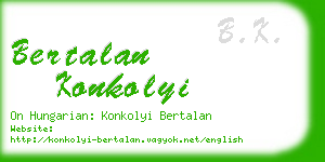 bertalan konkolyi business card